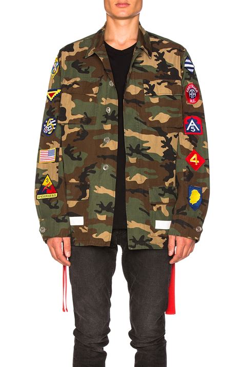 off white camouflage jacket replica|false off white.